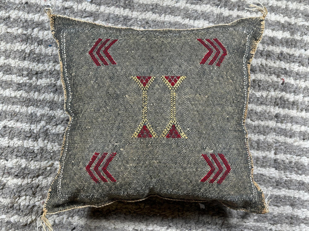 Moroccan Boho Cushion Cover, Handmade Decorative Pillowcase, Artisan Embroidered Pillow Cover for Home St - product image 9