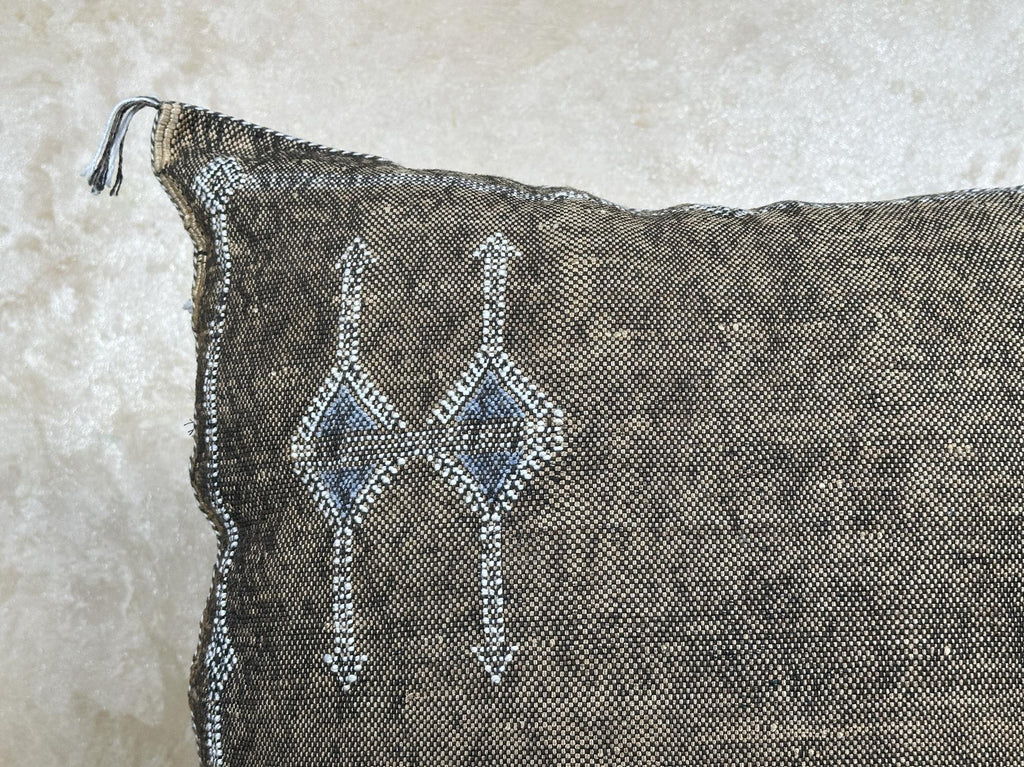 Handmade Moroccan Pillow Cover, Boho Decorative Pillowcase, Artisan Embroidered Cushion Cover for Sofa Be - product image 5