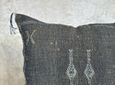 Handmade Embroidered Pillow Cover, Moroccan Boho Cushion Case, Decorative Pillowcase for Sofa Couch Bed D - product image 3