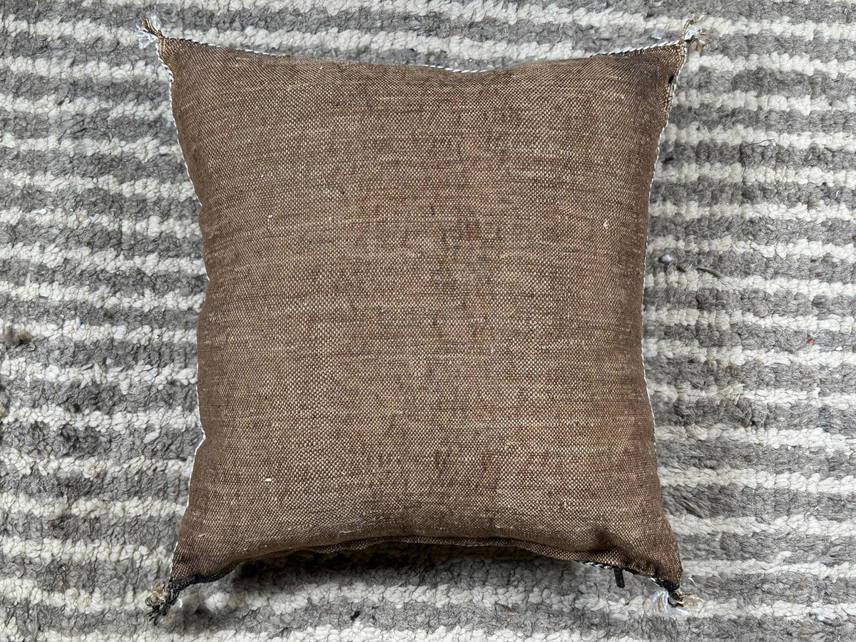Moroccan Pillow Cover, Handmade Boho Cushion Case, Artisan Embroidered Decorative Pillowcase for Home Dec - product image 9