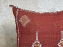Handmade Moroccan Cushion Cover, Boho Pillowcase, Artisan Embroidered Decorative Pillow Cover for Sofa or - product image 5