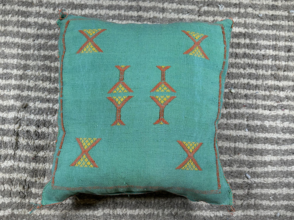 Moroccan Decorative Pillow Cover, Handmade Embroidered Cushion Case, Boho Home Decor Pillowcase for Couch - product image 8