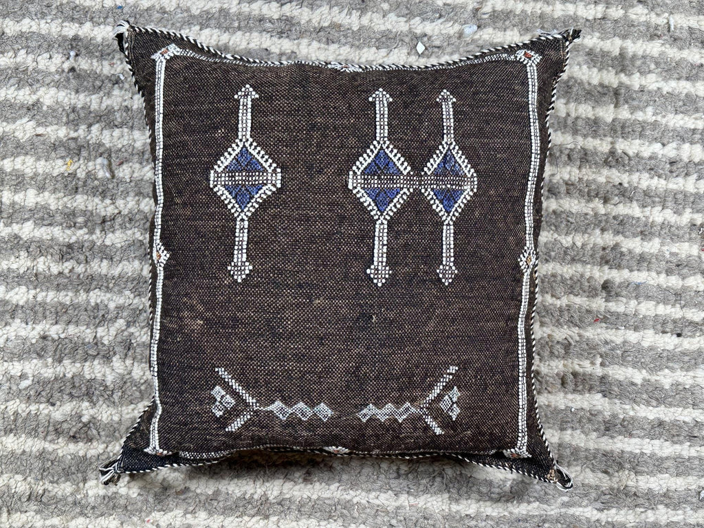 Handmade Moroccan Pillow Cover, Boho Embroidered Cushion Case, Artisan Decorative Pillowcase for Sofa Cou - product image 10