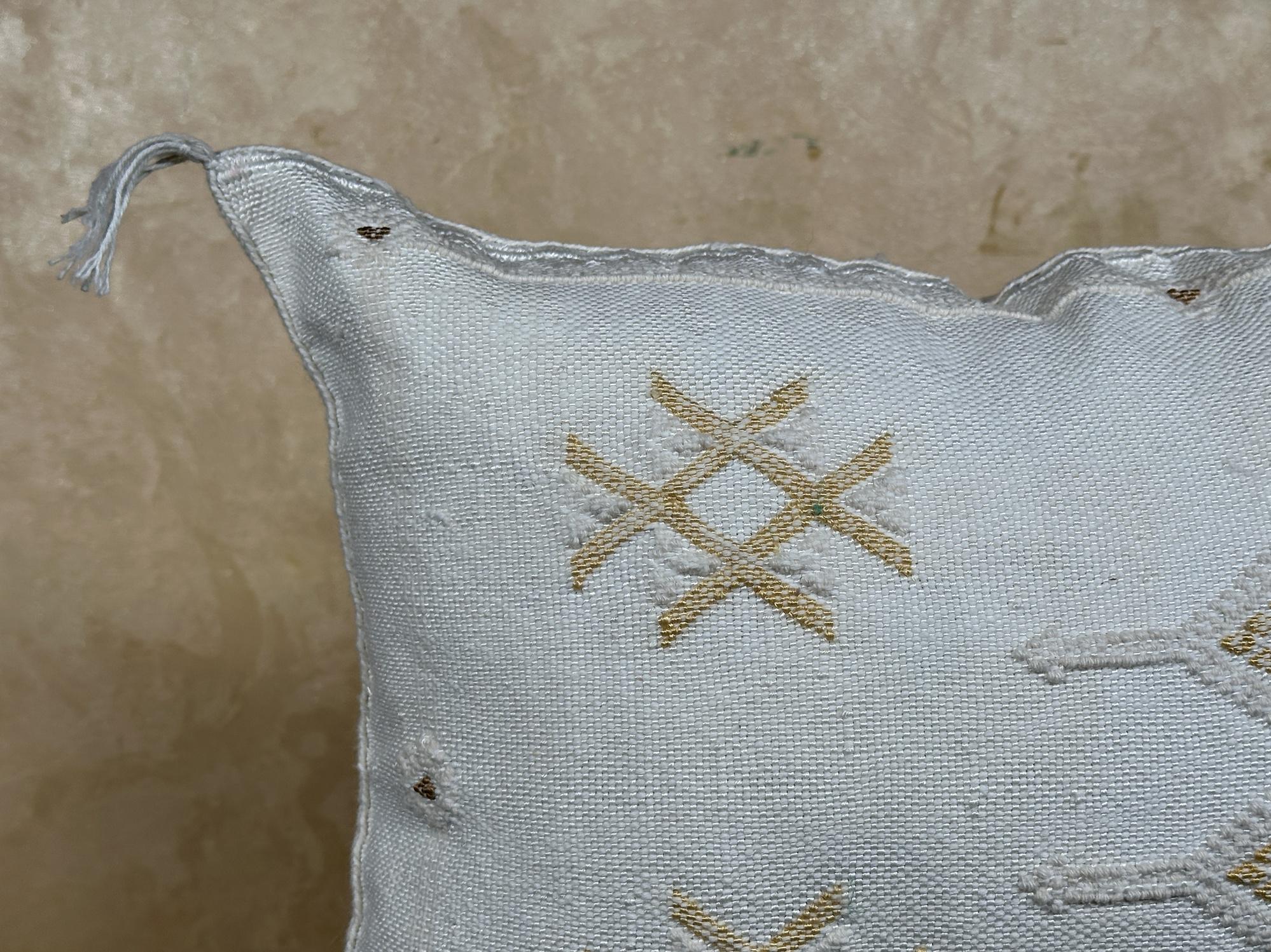Moroccan Boho Pillow Cover, Handmade Embroidered Cushion Case, Decorative Pillowcase for Living Room Bedr - product image 5