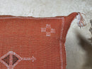 Handmade Moroccan Cushion Cover, Boho Decorative Pillowcase, Artisan Embroidered Pillow Cover for Couch B - product image 3