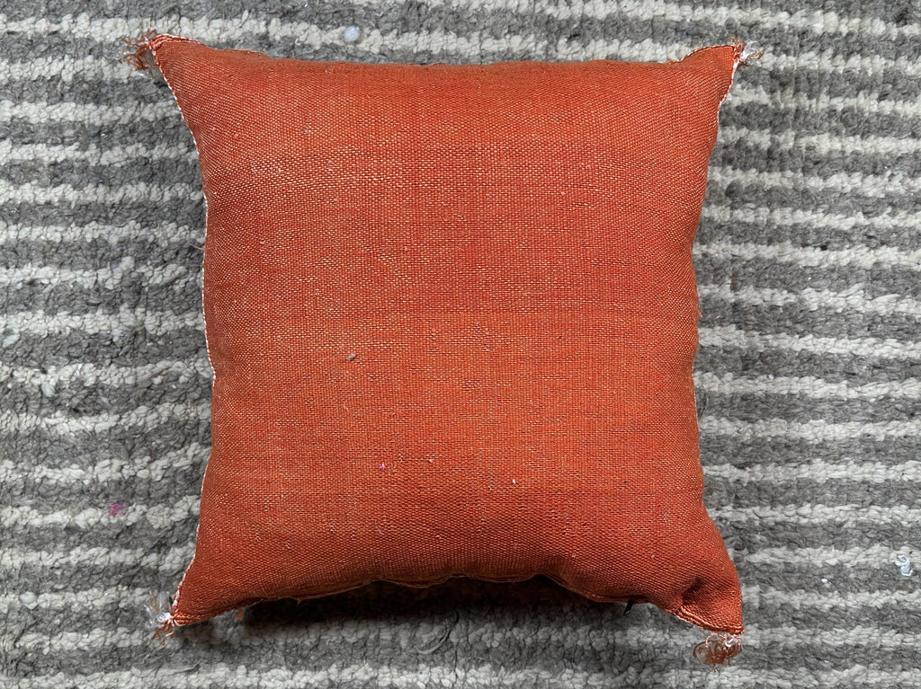 Handmade Moroccan Cushion Cover, Boho Decorative Pillowcase, Artisan Embroidered Pillow Cover for Couch B - product image 10