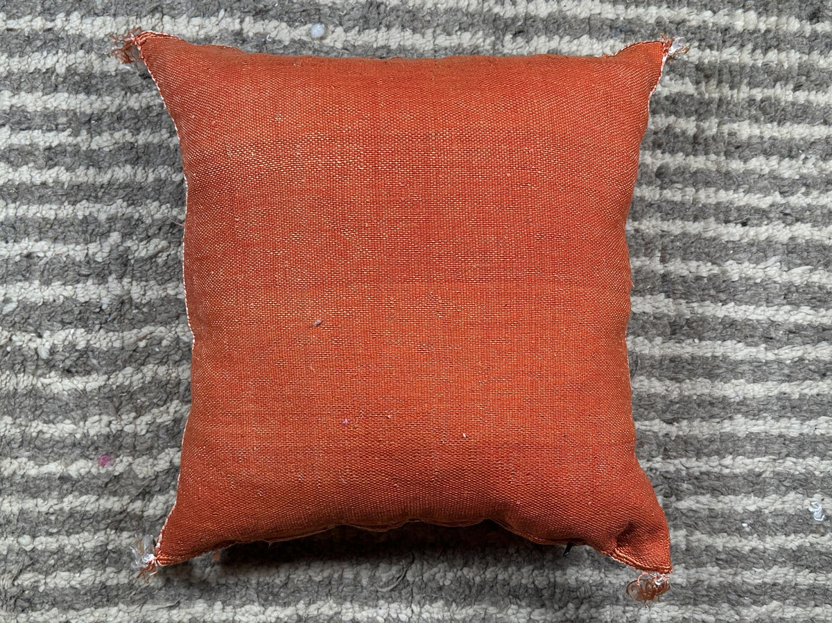Handmade Moroccan Cushion Cover, Boho Decorative Pillowcase, Artisan Embroidered Pillow Cover for Couch B - product image 10