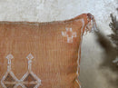 Boho Decorative Pillow Cover, Handmade Moroccan Cushion Case, Artisan Embroidered Pillowcase for Sofa Bed - product image 3