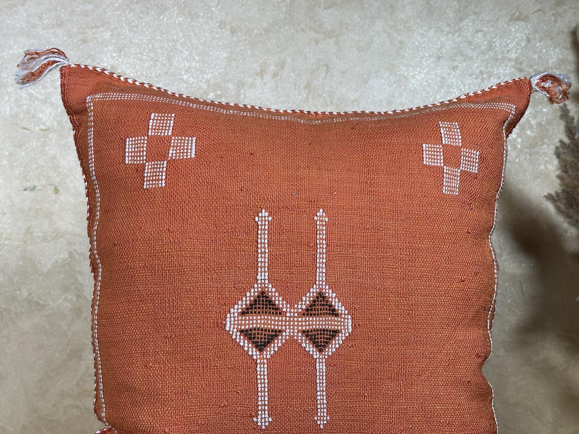 Boho Moroccan Pillowcase, Handmade Decorative Cushion Cover, Artisan Embroidered Pillow Cover for Cozy Ho - product image 3