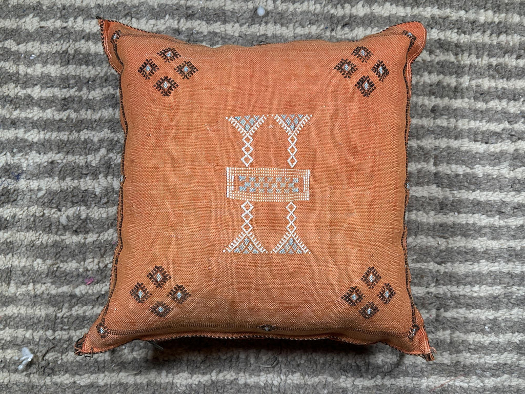 Moroccan Handmade Pillow Cover, Boho Embroidered Cushion Case, Decorative Pillowcase for Sofa Couch Bedro - product image 10