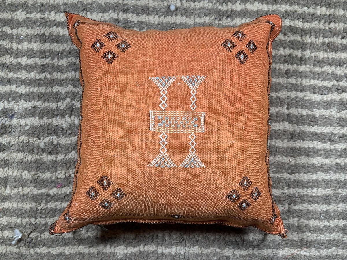 Moroccan Handmade Pillow Cover, Boho Embroidered Cushion Case, Decorative Pillowcase for Sofa Couch Bedro - product image 10