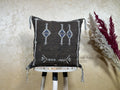 Handmade Moroccan Pillow Cover, Boho Embroidered Cushion Case, Artisan Decorative Pillowcase for Sofa Cou - product image 1