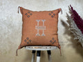 Moroccan Handmade Pillow Cover, Boho Embroidered Cushion Case, Decorative Pillowcase for Sofa Couch Bedro - product image 1