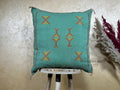 Moroccan Decorative Pillow Cover, Handmade Embroidered Cushion Case, Boho Home Decor Pillowcase for Couch - product image 1