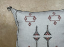 Navy Moroccan Pillow Cover, Handmade Cactus Silk Boho Cushion, Kilim Style Decorative Pillowcase - product image 5