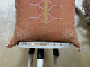Boho Lumbar Pillow Cover, Navy Moroccan Kilim Cushion, Handmade Cactus Silk Pillowcase Decor - product image 2