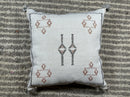 Moroccan Cactus Silk Pillow Cover, Navy Boho Cushion, Handmade Kilim Pillowcase for Home Decor - product image 10