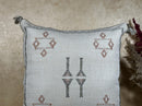 Moroccan Boho Cushion Cover, Navy Cactus Silk Pillow, Handmade Kilim Pillow Cover for Bed Sofa - product image 3