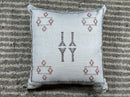 Moroccan Boho Cushion Cover, Navy Cactus Silk Pillow, Handmade Kilim Pillow Cover for Bed Sofa - product image 10