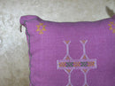 Pink Moroccan Pillow Cover, Gold Embroidered Boho Cushion, Handmade Woven Pillow for Sofa Chair Bed, Luxu - product image 5