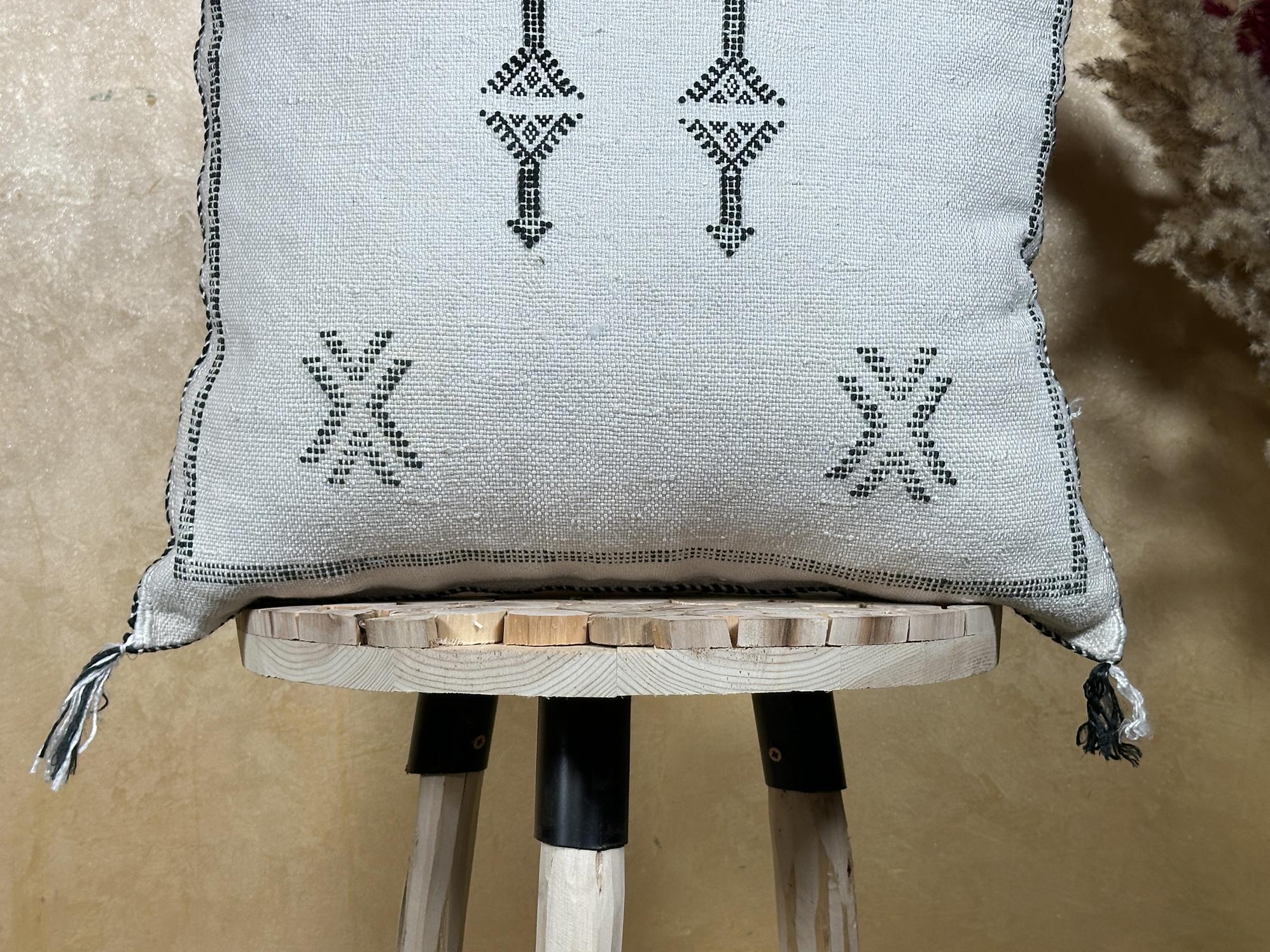 Boho Lumbar Pillow, Moroccan Pillow Cover, Sabra Silk Pillow, Berber Pillow, Kilim Pillows, Handmade Silk - product image 2