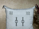 Boho Lumbar Pillow, Moroccan Pillow Cover, Sabra Silk Pillow, Berber Pillow, Kilim Pillows, Handmade Silk - product image 3