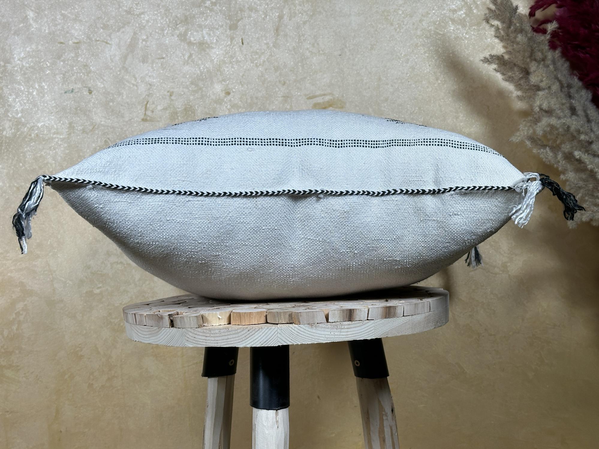 Boho Lumbar Pillow, Moroccan Pillow Cover, Sabra Silk Pillow, Berber Pillow, Kilim Pillows, Handmade Silk - product image 8
