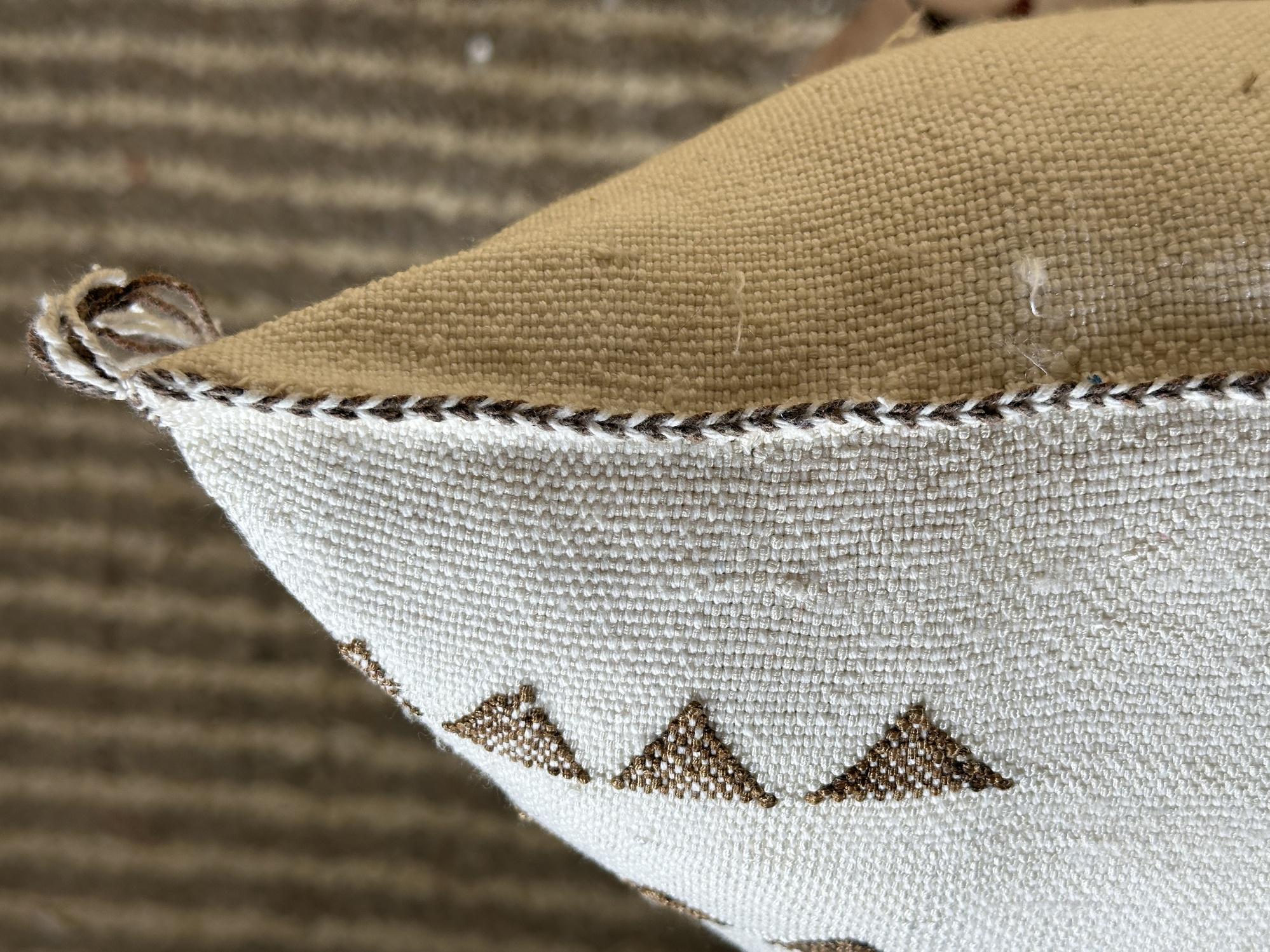 Neutral Moroccan Pillow, Cactus Silk Pillow, Boho Pillow, Kilim Pillow Cover, Turkish Pillow, Handmade So - product image 6