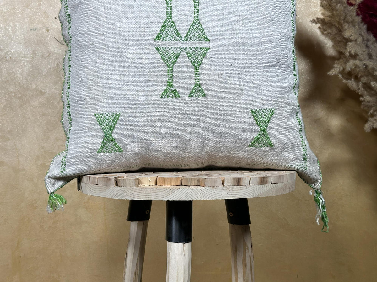 Moroccan Silk Pillow Cover, Kilim Pillows, Boho Pillow Cover, Sabra Silk Pillow, Berber Cushion, Handmade - product image 2