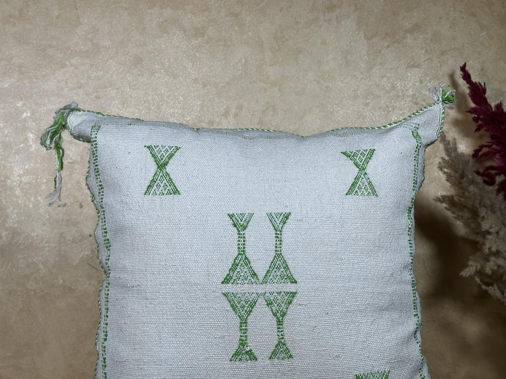 Moroccan Silk Pillow Cover, Kilim Pillows, Boho Pillow Cover, Sabra Silk Pillow, Berber Cushion, Handmade - product image 3