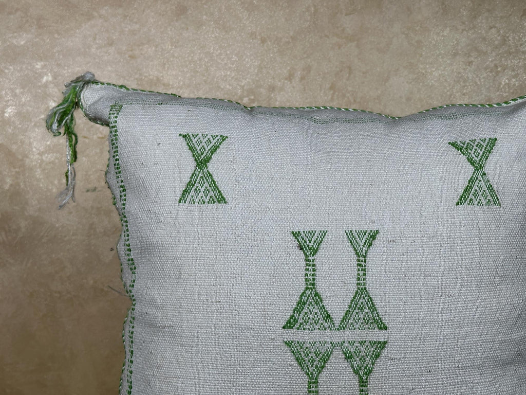 Moroccan Silk Pillow Cover, Kilim Pillows, Boho Pillow Cover, Sabra Silk Pillow, Berber Cushion, Handmade - product image 5