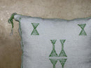 Moroccan Silk Pillow Cover, Kilim Pillows, Boho Pillow Cover, Sabra Silk Pillow, Berber Cushion, Handmade - product image 5