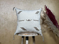 Boho Cushion Covers, Moroccan Cushion, Cactus Silk Pillow, Berber Pillow, Turkish Pillow, Handmade Neutra - product image 1