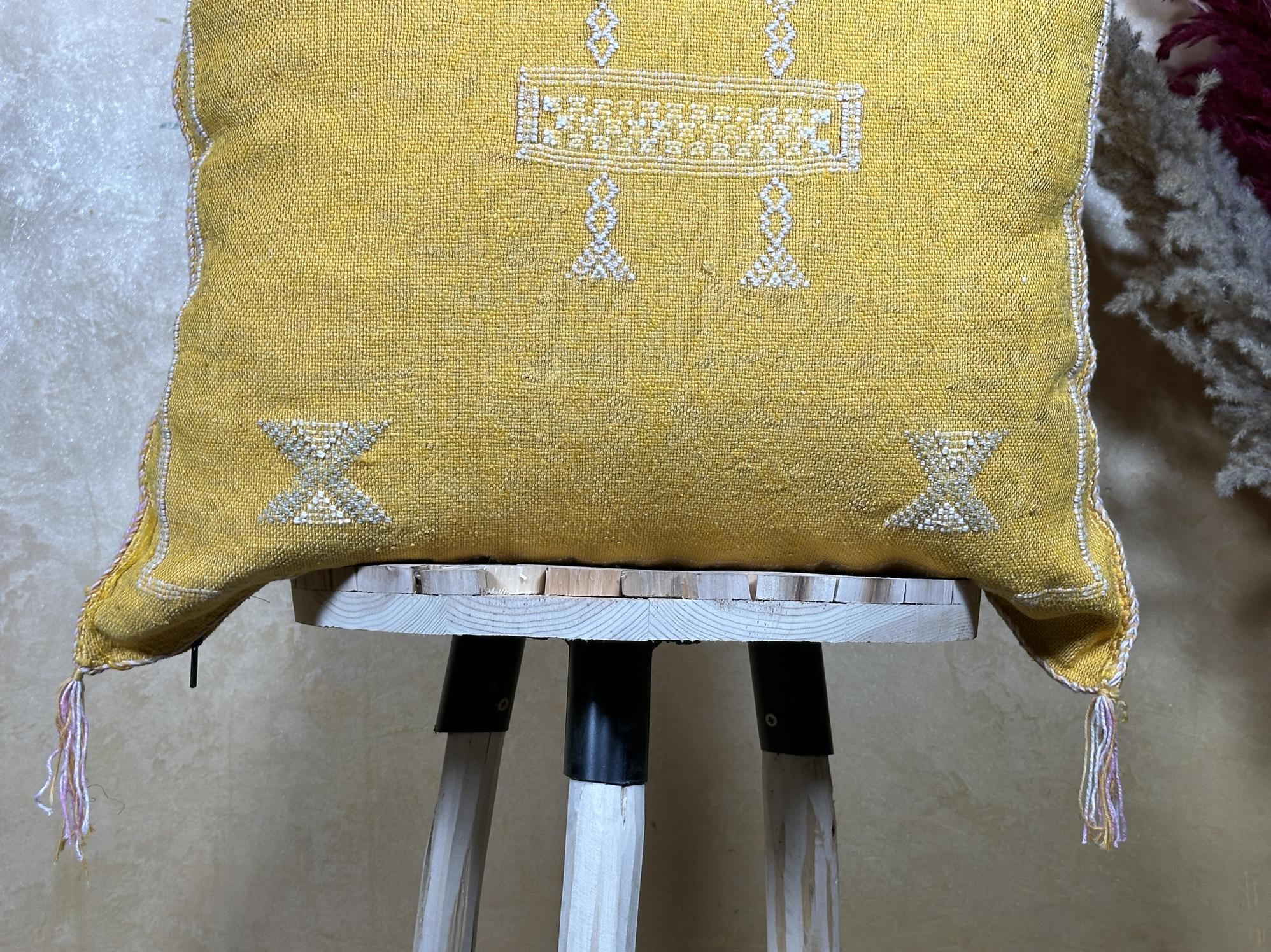 Handmade Silk Pillow Cover, Moroccan Pillow, Boho Pillow, Kilim Pillow Cover, Sabra Silk Pillow, Sofa Cus - product image 2