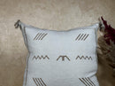 Neutral Boho Pillow Cover, Moroccan Pillow, Sabra Silk Pillow, Berber Pillow, Kilim Pillows, Handmade Cou - product image 3