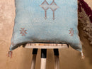 Handmade Moroccan Pillow Cover, Boho Pillow Cover, Sabra Silk Pillow, Berber Pillow, Turkish Pillow, Neut - product image 2