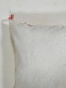 Moroccan Silk Pillow Cover, Ivory Cream Beige Embroidered Pillowcase, Neutral Boho Tribal Geometric Cushi - product image 10