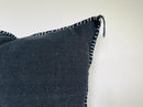 Moroccan Silk Pillow Cover, Beige Taupe Gold Embroidery, Neutral Boho Tribal Geometric Pillowcase for Cou - product image 3