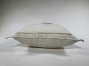 Handmade Silk Moroccan Pillow Cover, Cream Ivory Beige Tribal Embroidery, Neutral Boho Geometric Cushion - product image 4