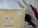 Gold Sabra Cactus Silk Pillow Cover, Moroccan Boho Kilim Cushion, Handmade Embroidered Pillow Case, Luxur - product image 7