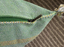 Mint Green Sabra Pillow Cover, Moroccan Boho Cushion, Handmade Cactus Silk Pillowcase With Woven Pattern - product image 7