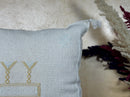 Silver Moroccan Silk Pillow Cover, Gold Embroidered Boho Cushion, Handmade Luxury Pillowcase, Custom Gift - product image 5