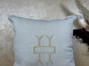 Silver Moroccan Silk Pillow Cover, Gold Embroidered Boho Cushion, Handmade Luxury Pillowcase, Custom Gift - product image 7