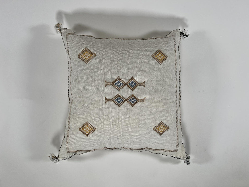 Handmade Moroccan Pillow Cover, Silk Embroidered Cushion Case, Boho Living Room Bedroom Decor - product image 7