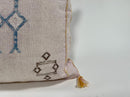 Luxury Silk Pillow Cover, Handmade Moroccan Cushion Case, Embroidered Boho Sofa Bed Accent - product image 3