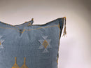 Handmade Silk Pillow Cover, Moroccan Embroidered Cushion Case, Boho Kilim Inspired Home - product image 2