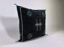 Handmade Moroccan Silk Pillow Cover, Embroidered Boho Cushion Case, Luxury Sofa Bed Decor - product image 5