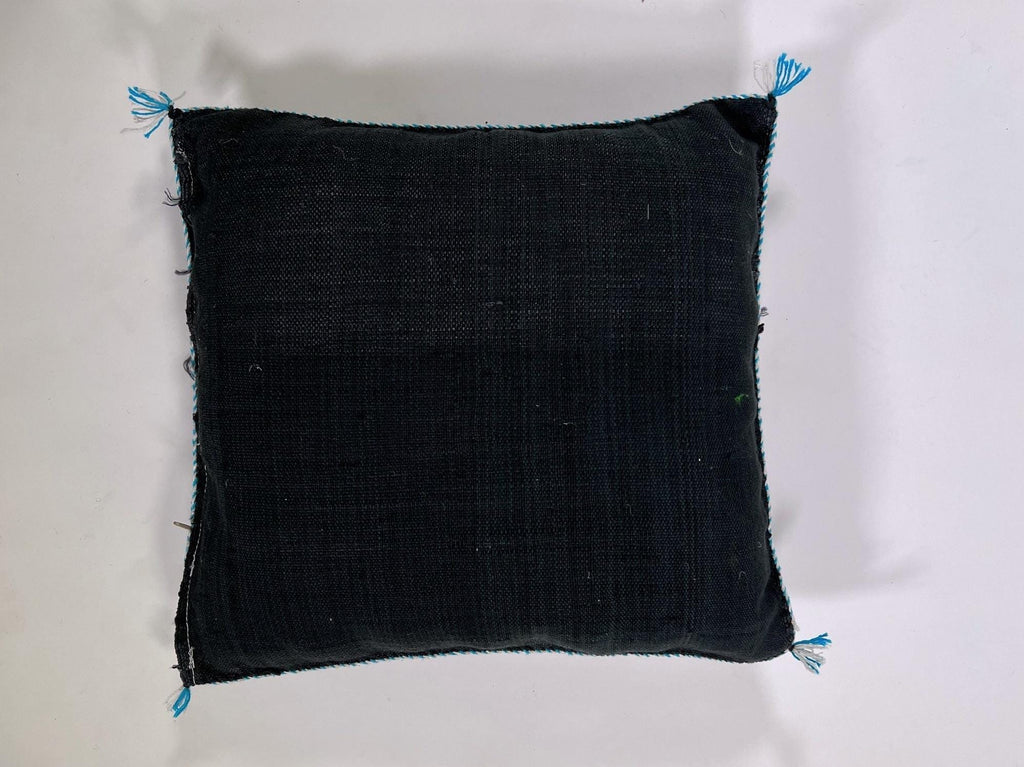 Handmade Moroccan Silk Pillow Cover, Embroidered Boho Cushion Case, Luxury Sofa Bed Decor - product image 10