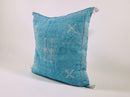 Silk Moroccan Pillow Cover, Handmade Embroidered Cushion Case, Boho Decorative Sofa Bed Accent - product image 3