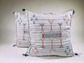 Moroccan Pillow Cover, Handmade Silk Cushion Case, Embroidered Boho Decor for Sofa Couch Bed - product image 1